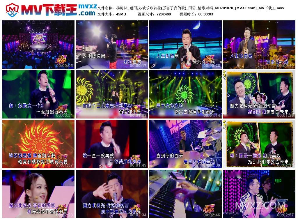 杨树林_蔡国庆-欢乐欧若拉(厉害了我的歌)_国语_情歌对唱_MC701070